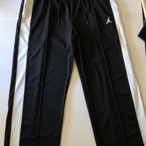 Jordan Black Track Pants with White Side Panels